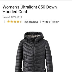 LL Bean Ultralight 850 Downtek Coat